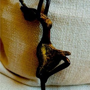 West African bronze statue. Original piece.